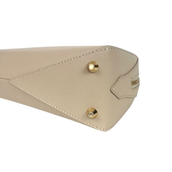 NEW ISADORA 4028 Made in Italy Leather Beige Baguette Shoulder Bag Capsule Chic - Picture 10 of 14